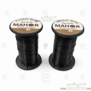 سیم ماهور روکش دار ( مشکی ) سایز 3