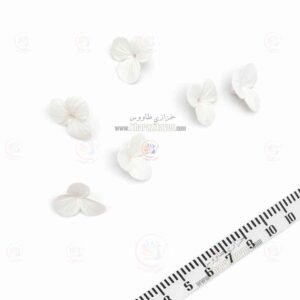 گل خمیری 3 پر کوچک ( سفید )