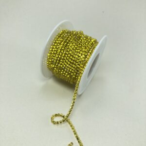 نگین متری سایز 6 پایه هم رنگ ( زرد )