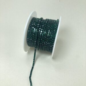 نگین متری سایز 6 پایه هم رنگ ( سبز )