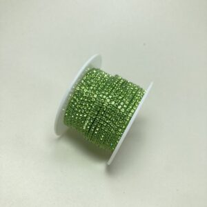 نگین متری رنگی سایز 6 مغز پسته ای