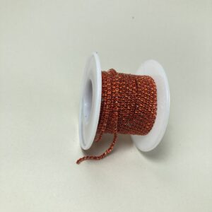 نگین متری سایز 6 پایه هم رنگ ( نارنجی )