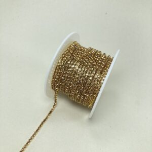 نگین متری سایز 6 پایه هم رنگ ( شامپاینی )