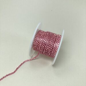 نگین متری سایز 6 پایه هم رنگ ( صورتی )