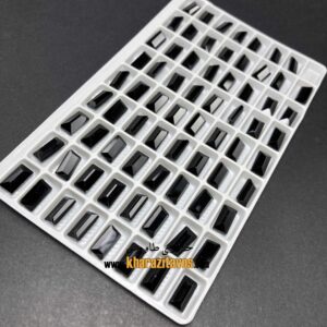 باگت سنگی 5 در 10 ( مشکی ) ورق 72 عددی