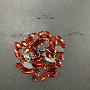 مارکیز چشمی دوختنی پلاستیکی 7 در 15  ( زرشکی ) بسته 50 عددی