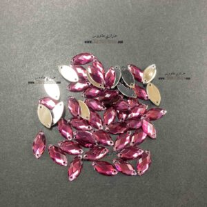 مارکیز چشمی دوختنی پلاستیکی 7 در 15  ( سرخابی ) بسته 50 عددی