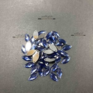 مارکیز چشمی دوختنی پلاستیکی 7 در 15  ( سرمه ای ) بسته 50 عددی