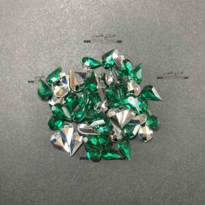 مارکیز اشکی پلاستیکی 8 در 13 ( سبز ) بسته 50 عددی