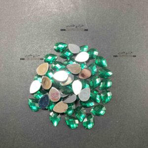 اشک پلاستیکی پشت صاف 10 در 14 ( سبز ) بسته 50 عددی