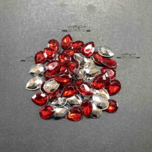 اشک پلاستیکی 10 در 14 ( زرشکی) بسته 50 عددی