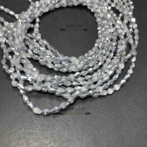 کریستال اشکی 3 در 5 ( نقره ای دو رنگ )