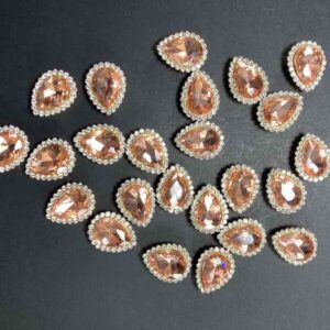 سنگ دور نگین اشکی 10 در 14 ( هلویی )