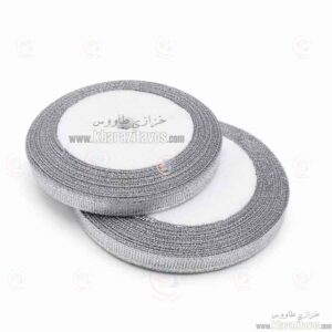 روبان زری نیم سانت (نقره ای)