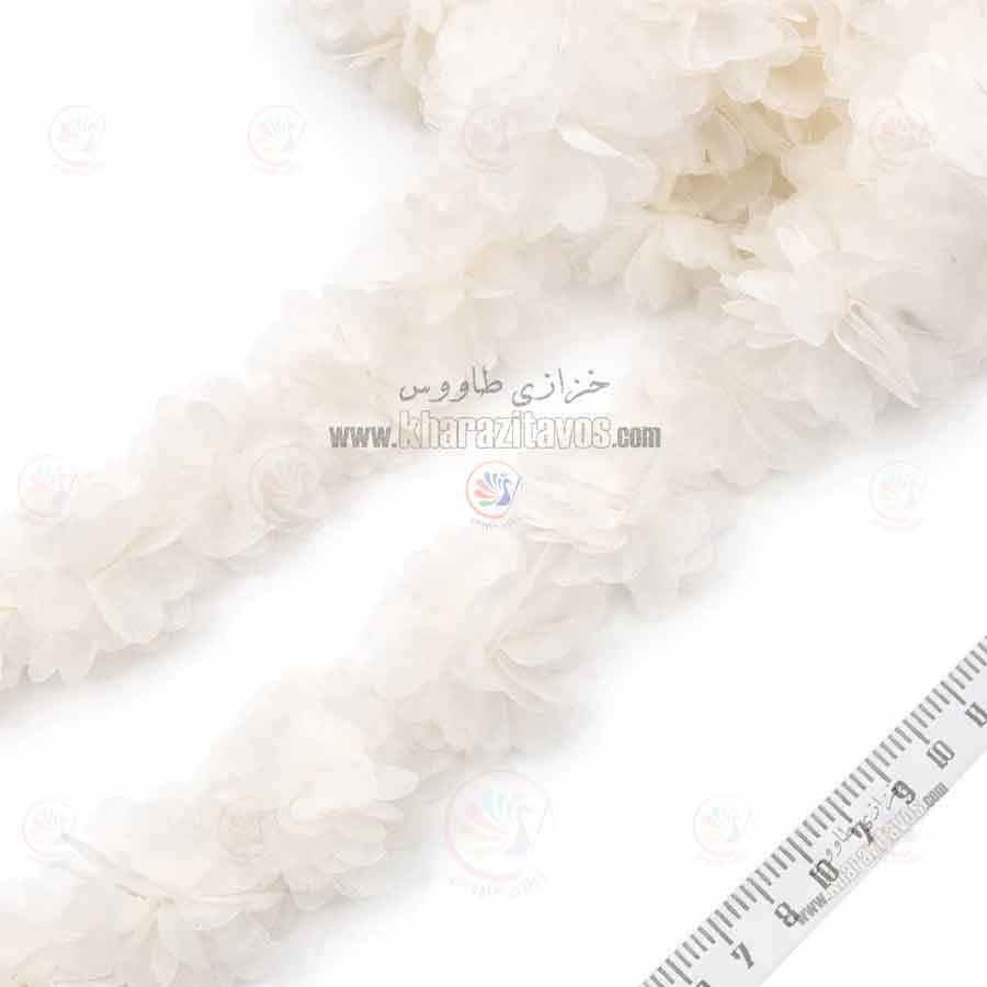 گل شکوفه متری 4 سانت حریر ( شیری )