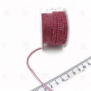 نگین متری سایز 6 پایه هم رنگ ( صورتی متوسط )