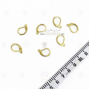 گوشواره اشکی کد 2 استیل  ( طلایی )