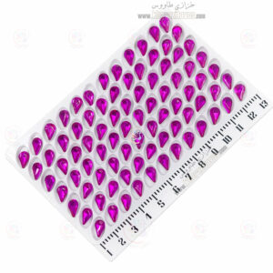 مارکیز اشکی سنگی 6 در 10 ( سرخابی ) ورق 84 عددی