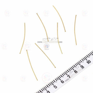 میخ ته صاف استیل ( طلایی ) بسته 10 عددی